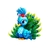 petit paon bleu transfert thermocollant impression dtf flex textile