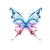 papillon fumée transfert thermocollant impression dtf flex textile