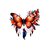 papillon plumes transfert thermocollant impression dtf flex textile