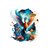 phénix fleurs transfert themrocollant impression dtf flex textile