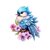 oiseau bleu fleurs transfert thermocollant impression dtf flex textile