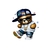 ourson dans casquette transfert thermocollant impression dtf flex textile