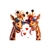 girafes lunettes humour transfert thermocollant impression dtf flex textile