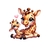 girafe et bébé transfert thermocollant impression dtf flex textile
