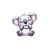 Koala coeur transfert thermocollant impression DTF flex textile