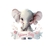 Elephant welcome baby fille transfert thermocollant impression DTF flex textile