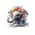 Elephant fleurs eau  transfert thermocollant impression DTF flex textile