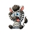 zebre assis humour langue transfert thermocollant impression DTF flex textile