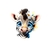 tete zebre marguerites transfert thermocollant impression DTF flex textile