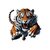 Tigre Saute Transfert thermocollant impression DTF flex textile