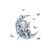 Fée lune papillons fleurs transfert themrocollant impression dtf lfex textile