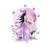 Femme Loup Papillons transfert thermocollant impression dtf flex textile