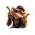 Monkey Casquette Lunettes Transfert thermocollant impression dtf flex textile