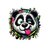 Tête Panda Grimace Transfert thermocollant impression dtf flex textile