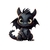 petit dragon noir transfert thermocollant impression dtf flex textile
