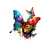 papillons fleurs colorés transfert thermocollant impression dtf flex textile