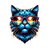 chat lunettes couché soleil transfert thermocollant impression dtf flex textile