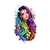 femme cheveux couleurs transfert thermocollant impression dtf flex textile