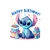 stitch anniversaire cadeaux transfert thermocollant impression dtf flex textile