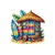 cabane planches couleurs transfert thermocollant impression dtf lfex textile