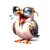 Mouette Rieuse Lunettes Transfert Thermocollant Impression dtf Flex Textile