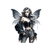 femme ailes elfe transfert thermocollant impression dtf flex textile
