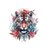 Tête Tigre Fleurs Transfert thermocollant impression dtf flex textile