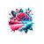 Rose Bord Plage transfert thermocollant impression dtf flex textile