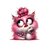 Chat Rose Chignon Bijoux transfert thermocollant impression dtf flex textile