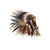 femme amérindienne plumes transfert thermocollant impression dtf flex textile