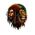 bob marley lion transfert thermocollant impression dtf flex textile