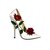 Chaussure blanche roses transfert thermocollant impression dtf flex textile