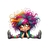 Humour Personnage Assis transfert thermocollant impression dtf flex textile