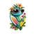 Lézard Fleurs Planches Lunettes transfert thermocollant impression dtf flex textile
