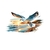 Mouettes Volent Plage transfert thermocollant impression dtf flex textile