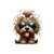 Chien Lunette Couette transfert thermocollant flex textile