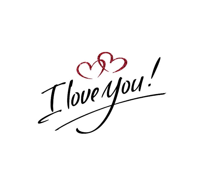 I Love You 2 Coeurs Couleurs Love Love Flex Textile