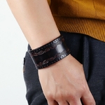 NIUYITID-hommes-Bracelet-en-cuir-marron-Rock-Punk-gar-on-accessoires-charme-bijoux-fait-main-homme