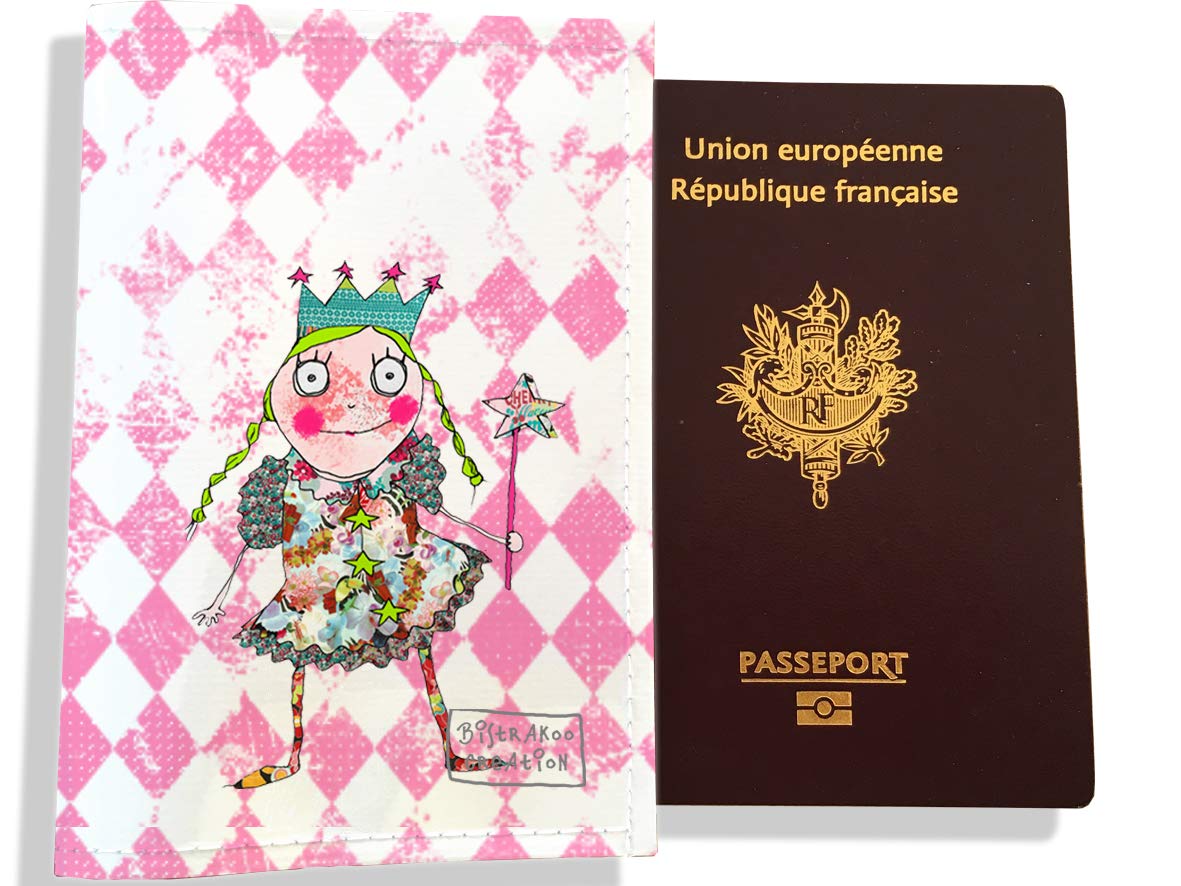Etui passeport Lin brillant Petite Princesse : produits à personnaliser -  Pimponette