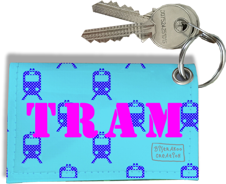 Porte-clés carte de bus, Etui porte-clés carte de bus Réf. 931 : :  Produits Handmade