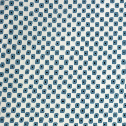 Coton carrés bleus
