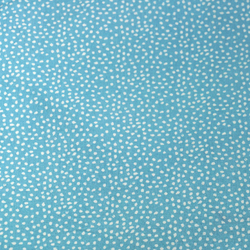 Coton bleu pois blancs