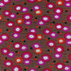 Coton coquelicot rose et rouge
