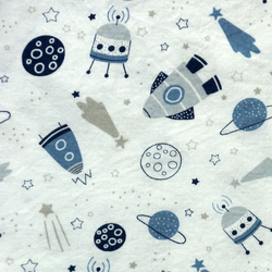 Coton espace bleu et gris