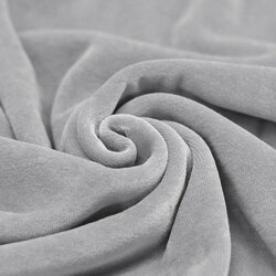 Jersey velours gris clair