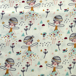 Coton fées rose, ocre et mint