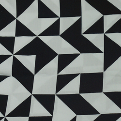 Coton graphique noir et blanc