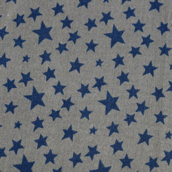 Coton gris étoiles marines