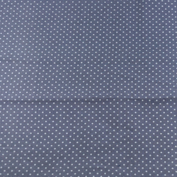 Coton gris pois blancs
