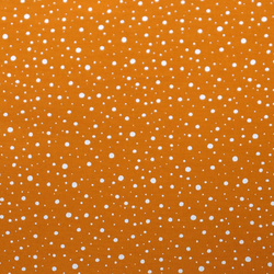 Coton moutarde pois blancs